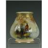Image 1 : A Royal Worcester vase of lobed shape painted with pheasants and a pine branch, signed F. J. Bray...