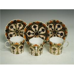 A late Victorian Crown Derby Imari pattern coffee set, pattern no.876, fourteen settings Est. 200...