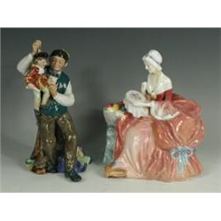 Two Royal Doulton figures: Penelope HN 1901 and The Puppetmaker HN 2253 Est. 100/150...