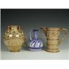 Image 1 : Two Hispano Moresque style lustre items, a jug and a vase both marked to the base together with a...