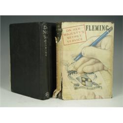 Ian Fleming 'On Her Majesty's Secret Service' and 'Doctor No' 1st editions OHMSS with dust jacket...