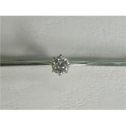A diamond solitaire bar brooch (of approx 0.33ct) set in 18ct white gold Est. 220/250...