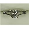 Image 1 : A diamond solitaire ring of approx 1.5ct set in 18ct white gold, size J 1/2 Est. 2200/2600...