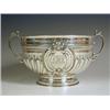 Image 1 : A Victorian silver twin-handled rose bowl with gadrooned body and rope twist border, with initial...