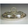 Image 1 : A Victorian oval silver entree dish and cover, with chased and gadrooned borders, and engraved sc...