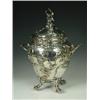 Image 1 : A WMF style silver plated punch bowl and cover, with a glass liner, unmarked, 46cm high Est. 400/...