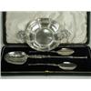 Image 1 : An Edwardian silver quaich by the Goldsmiths & Silversmiths Company, 1905, and a cased set of sil...
