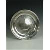 Image 1 : A George II silver alms dish of plain form with a banded border and inscribed to one side Hatfiel...