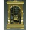 Image 2 : A Victorian carriage clock, with an hour repeat mechanism and a gold plated case with glazed beve...