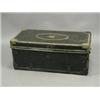 Image 1 : A 19th century camphorwood and leather trunk with brass studwork and an oval name plate W H CONEL...