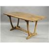 Image 1 : A 1960's 'Cotswold School' walnut dining table (based on an Edward Barnsley design), the figured...