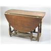 Image 1 : A late 17th century oak and fruitwood gateleg table, the frieze drawer missing, on turned legs, w...