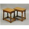 Image 1 : A pair of reproduction oak joint stools Est. 100/200...