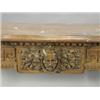 Image 3 : An antique pine console table having a veined marble top over a frieze with egg and dart, Greek k...
