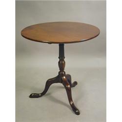 A George III mahogany tripod table, 73cm diameter Est. 500/700...