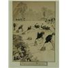Image 1 : Style of Heath Robinson, 'SAND BAGGING OSTRICHES', Pencil ink wash, unsigned, 19.5 x 13cm, ...