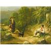 Image 2 : John E. Tennant (1796-1872), A ROMANTIC HIGHLAND SCENE WITH TWO FIGURES MEETING ON A FOOTPATH B...