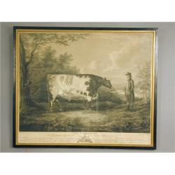 J. Whessell, After John Boultbee, 'THE DURHAM OX', Engraving, 45 x 60cm, Est. 100/150...