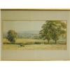 Image 1 : John Varley Jnr., A FARMING LANDSCAPE, Signed and dated '08, watercolour, 18 x 38cm, Est. 1...