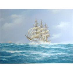James Arnold - American, 'SEVEN SEAS', Signed and titled, oil on canvas, 61 x 92cm, Est. 30...