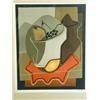 Image 1 : After Juan Gris, 'NATURE MORTE AUX FRUITS', Facsimile signature, lithograph, paper label on b...