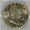 Image 2 : 1955 FRANKLIN HALF DOLLAR, PCGS MS-64 FBL