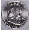 Image 2 : 1958-D FRANKLIN HALF DOLLAR, PCGS MS-64 FBL