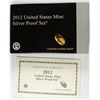 Image 3 : 2012 U.S. SILVER PROOF SET IN ORIGINAL BOX WITH CERT,  RARE MODERN SET