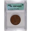 Image 1 : 1855 LARGE CENT ICG VF-35 DETAILS