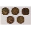 Image 1 : (5) 1863 INDIAN HEAD CENTS