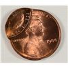 Image 1 : 1984 LINCOLN CENT (MAJOR MINT ERROR-DOUBLE STACK 70% OFF CENTER)