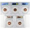 Image 2 : (5) 1995-S PROOF LINCOLN CENTS PCGS PR-69 DCAM RED