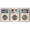 Image 2 : LOT OF ( 3 ) FRANKLIN HALF DOLLARS, NGC MS-64: 1958, 58-D 1959