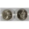 Image 2 : 2-COMMEM SILVER DOLLARS; 1993 JEFFERSON BU & 1994 U.S.CAPITOL BU, BOTH IN CAPS