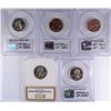 Image 2 : (5) SLABBED PROOF STATEHOOD QUARTERS (00 VA, 01 NC, 01 NY, 01 RI, 02 TN) PCGS/PC