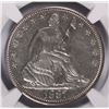 Image 2 : 1887 SEATED HALF DOLLAR NGC AU-53
