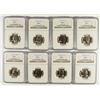 Image 1 : LOT OF ( 8 ) 1965 SMS WASHINGTON QUARTERS, NGC MS-65