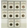 Image 1 : LOT OF ( 10 ) 1967 SMS WASHINGTON QUARTERS, NGC MS-66
