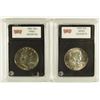 Image 1 : 1956 FRANKLIN HALF DOLLAR, CCGS MS-65 & 1962 FRANKLIN HALF DOLLAR, CCGS PROOF-67