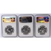 Image 2 : LOT OF ( 3 ) 1962 FRANKLIN HALF DOLLARS, NGC PROOF-67