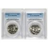 Image 1 : LOT OF ( 2 ) 1959-D FRANKLIN HALF DOLLARS, PCGS MS-64 FBL