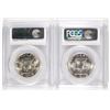 Image 2 : LOT OF ( 2 ) 1959-D FRANKLIN HALF DOLLARS, PCGS MS-64 FBL