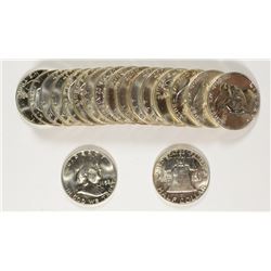 ( 18 ) GEM BU 1958-D FRANKLIN HALF DOLLARS