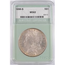 1898-S MORGAN DOLLAR, NTC MS62