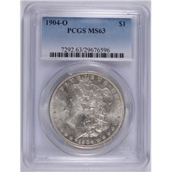 1904-O MORGAN SILVER DOLLAR PCGS MS63