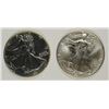 Image 1 : ( 2 ) UNC 1991 AMERICAN SILVER EAGLES