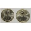 Image 1 : ( 2 )  UNC, 1996 AMERICAN SILVER EAGLES