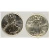Image 1 : 1997 & 1998 UNC. AMERICAN SILVER EAGLES