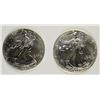 Image 1 : ( 2 ) UNC 1999 AMERICAN SILVER EAGLES