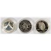 Image 1 : Pf COMMEM SILVER DOLLARS: 88 OLYMPICS, 90 EISENHOWER & 2002 WEST POINT